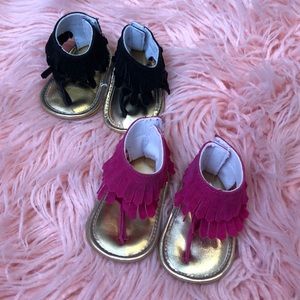 Lot of 2 Baby Girl Sandals Size 1